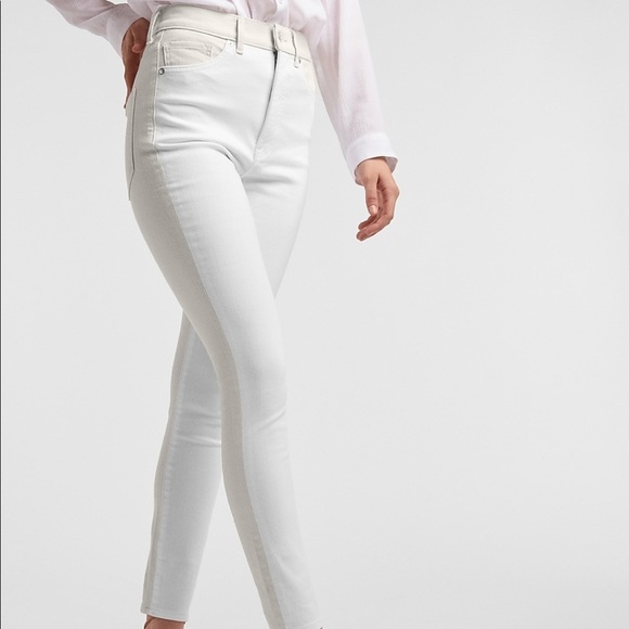 NWT Express High Waist Color Block Skinny Jeans